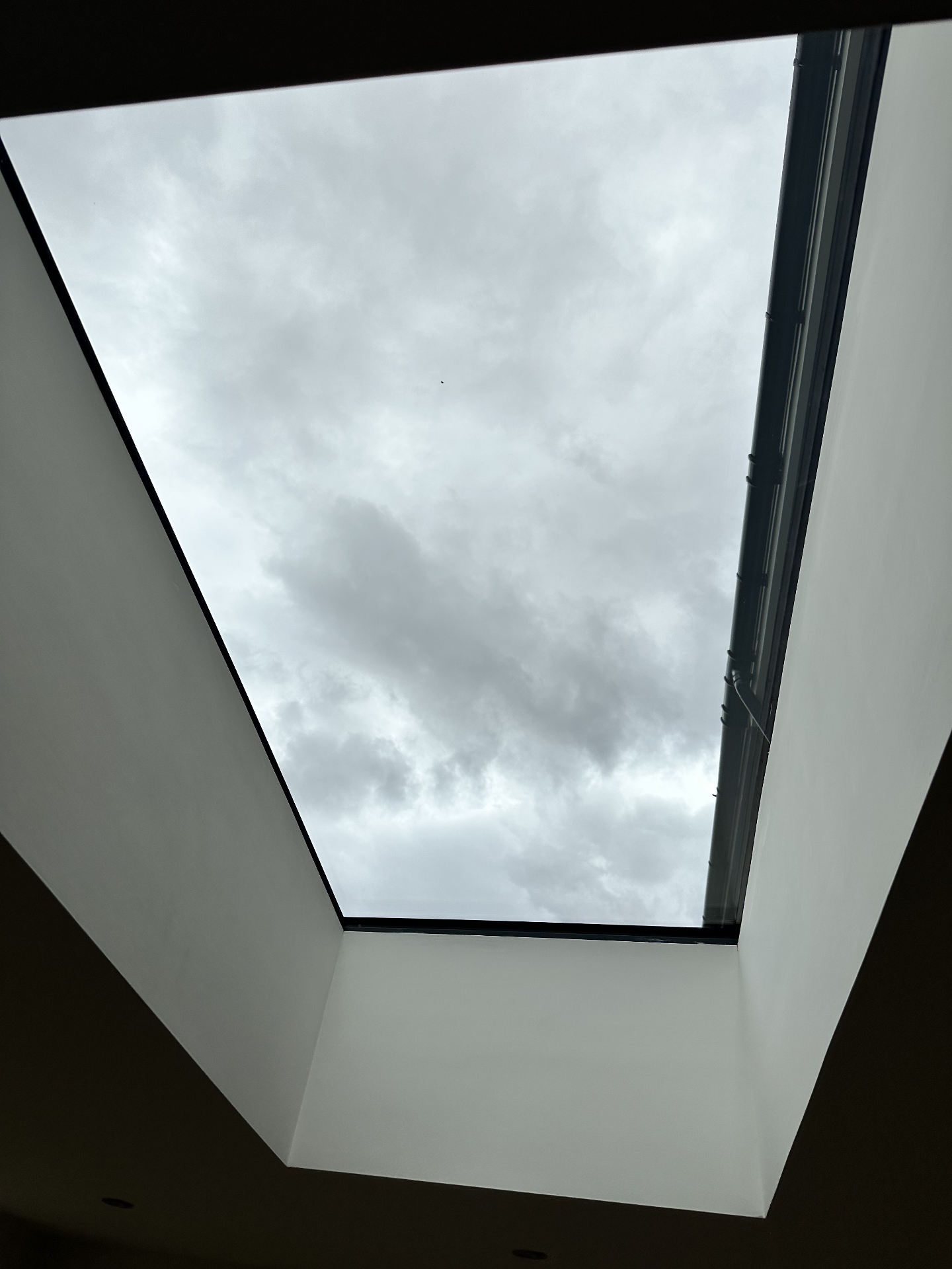 Looking up through an Infinity framed flat rooflight